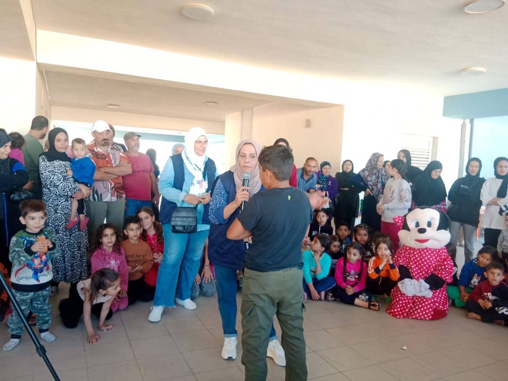 Community gathering and interactive group activity