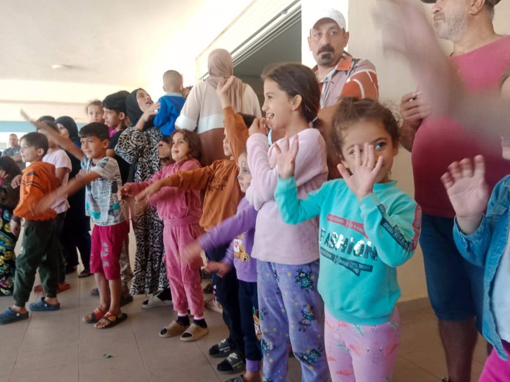 Educational support activity with participating children
